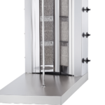 3 Radyanlı Gazlı Motorsuz Dik Radyanlı Döner Ocağı – Paslanmaz Çelik